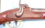 H. ASTON U.S. MODEL 1842 PERCUSSION .54 CAL. SINGLE SHOT CAVALRY PISTOL DATED 1851. - 3 of 9