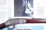 ORIGINAL ANNIE OAKLEY/FRANK BUTLER OWNED AND USED WINCHESTER 1873 LEVER ACTION .22 RF CAL. RIFLE. - 1 of 17