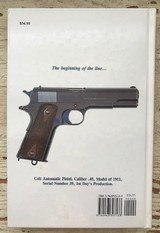31874 – BOOK –“ COLLECTOR’S GUIDE TO COLT .45 SERVICE PISTOLS MODELS OF 1911 AND 1911A1” BY CHARLES W. CLAWSON - 2 of 3