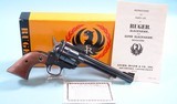 OLD MODEL RUGER BLACKHAWK .357 MAG. 6 1/2” REVOLVER VERY NEAR NEW IN ORIG. BOX MFG. IN 1967. LOOKS NEW AND UNUSED.