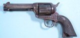 ORIGINAL COLT FIRST GENERATION .32 W.C.F. SAA SINGLE ACTION 4 3/4” REVOLVER MFG. 1905. - 2 of 7