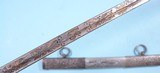 RARE AND ORNATE PRESENTATION GRADE EAGLE HEAD U.S. MODEL 1902 ARMY OFFICER’S SWORD AND SCABBARD/BLADE ENGRAVED “CAPT. HENRY S. HOWES” CA. 1930’S. - 6 of 14