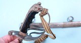 RARE AND ORNATE PRESENTATION GRADE EAGLE HEAD U.S. MODEL 1902 ARMY OFFICER’S SWORD AND SCABBARD/BLADE ENGRAVED “CAPT. HENRY S. HOWES” CA. 1930’S. - 9 of 14