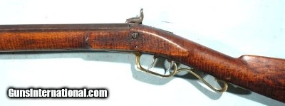 VERY FINE TENNESSEE PENNSYLVANIA OR KENTUCKY STYLE PERCUSSION LONG RIFLE SIGNED S. SHAW CIRCA 1850’S. - Image 6 of 13