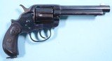 SUPERIOR ORIGINAL COLT 1878 FRONTIER DOUBLE ACTION .32 WCF CAL. 5 1/2” REVOLVER CIRCA 1900. - 2 of 11