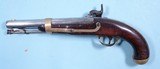 MEXICAN WAR H. ASTON U.S. MODEL 1842 PERCUSSION CAVALRY PISTOL DATED 1846. - 2 of 9