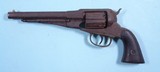 RARE CIVIL WAR REMINGTON RIDER DOUBLE ACTION FLUTED CYLINDER PERCUSSION .36 CAL. NEW MODEL BELT REVOLVER CA. 1863. - 1 of 9