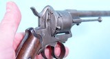 CIVIL WAR ERA BELGIAN IMPORT LEFAUCHEUX PINFIRE BELT REVOLVER CIRCA 1860’S. - 3 of 9