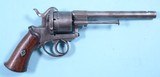 CIVIL WAR ERA BELGIAN IMPORT LEFAUCHEUX PINFIRE BELT REVOLVER CIRCA 1860’S. - 1 of 9