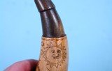 FRENCH & INDIAN WAR AMERICAN “FOLKY ARTIST” CARVED POWDER HORN OR POWDERHORN DATED 1759. - 16 of 16