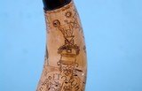 FRENCH & INDIAN WAR AMERICAN “FOLKY ARTIST” CARVED POWDER HORN OR POWDERHORN DATED 1759. - 3 of 16