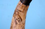 FRENCH & INDIAN WAR AMERICAN “FOLKY ARTIST” CARVED POWDER HORN OR POWDERHORN DATED 1759. - 5 of 16