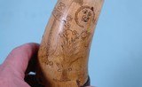 FRENCH & INDIAN WAR AMERICAN “FOLKY ARTIST” CARVED POWDER HORN OR POWDERHORN DATED 1759. - 9 of 16