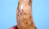 FRENCH & INDIAN WAR AMERICAN “FOLKY ARTIST” CARVED POWDER HORN OR POWDERHORN DATED 1759. - 8 of 16