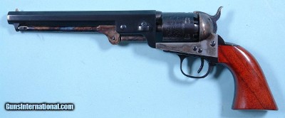 A. UBERTI COLT PERCUSSION .36 CAL. MODEL 1851 LONDON NAVY CIVIL WAR REVOLVER CA. 1990’S.