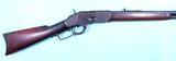 WINCHESTER MODEL 1873 LEVER ACTION .38 W.C.F. (38-40) CAL. RIFLE CIRCA 1890. - 3 of 14