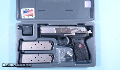 RUGER P354 TWO TONE FINISH SEMI-AUTO .45 ACP CAL. PISTOL IN ORIG. FACTORY PLASTIC BOX.