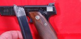 PRE-WW2 COLT 1ST MODEL BULLSEYE MATCH TARGET WOODSMAN .22LR PISTOL MFG. 1939 WITH ORIG. ELEPHANT EAR GRIPS. - 5 of 14