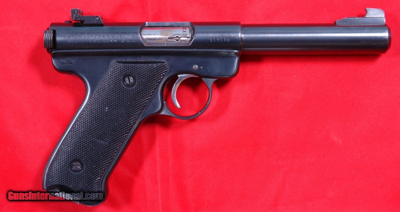 Ruger Mark 1 Semi Auto 22lr Bull Barrel 5 1 2” Pistol Circa 1965 For Sale