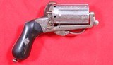 SUPERIOR CIVIL WAR ERA LIEGE DE PREZ BTE. LEFAUCHEUX 7MM PINFIRE PEPPERBOX POCKET REVOLVER CIRCA 1860’S. - 3 of 9