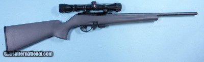 LIKE NEW REMINGTON MODEL 597 .22LR SEMI-AUTO BOX FED RIFLE W/ SCOPE.