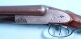 CASED STEPHEN GRANT SIDE-LEVER SIDELOCK EJECTOR 12 GA. DAMASCUS SIDE X SIDE SHOTGUN CIRCA 1890’S. - 4 of 17