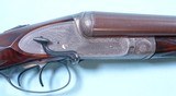 CASED STEPHEN GRANT SIDE-LEVER SIDELOCK EJECTOR 12 GA. DAMASCUS SIDE X SIDE SHOTGUN CIRCA 1890’S. - 3 of 17