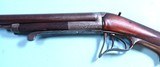 GERMAN SCHRODER PATENT NEEDLE-FIRE DOUBLE BARREL HAMMERLESS 20 GAUGE SIDE X SIDE SHOTGUN CIRCA LATE 1860’S. - 5 of 10