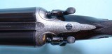 CASED HENRY ADKINS BAR IN WOOD THUMBHOLE 12 GAUGE SIDE X SIDE HAMMER SHOTGUN CIRCA 1880’S. - 6 of 16