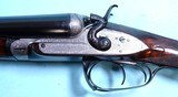 CASED HENRY ADKINS BAR IN WOOD THUMBHOLE 12 GAUGE SIDE X SIDE HAMMER SHOTGUN CIRCA 1880’S. - 5 of 16