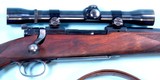 PRE-WAR WINCHESTER MODEL 70 BOLT ACTION .300 H & H MAGNUM RIFLE MFG. 1939 W/SCOPE. - 3 of 9