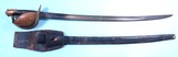 CIVIL WAR AMES U.S. MODEL 1860 NAVAL CUTLASS, SCABBARD AND RARE ORIGINAL BELT FROG WITH U.S.S. BATTLESHIP MISSOURI PROVENANCE. - 1 of 6