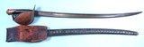 CIVIL WAR AMES U.S. MODEL 1860 NAVAL CUTLASS, SCABBARD AND RARE ORIGINAL BELT FROG WITH BATTLESHIP U.S.S. MISSOURI PROVENANCE. - 2 of 5