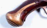 EARLY FRENCH AND INDIAN WAR ERA BRITISH GEORGE II TOWER FLINTLOCK LIGHT DRAGOON PISTOL CIRCA 1757-63. - 5 of 9