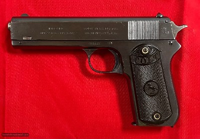 EXCELLENT PLUS COLT HAMMER MODEL 1903 .38RS (.38 ACP) CALIBER PISTOL CIRCA 1920.