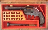 ANTIQUE CASED COLT PALL MALL LONDON MODEL 1878 .476 Eley D.A. 5 1/2” REVOLVER CIRCA 1882. - 3 of 12