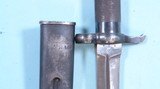 SWEDISH MOD. 1896 OR M96 MAUSER RIFLE BAYONET AND FLUTED SCABBARD. - 3 of 5