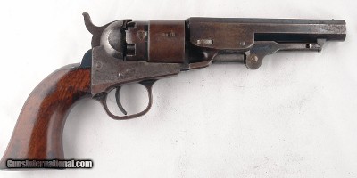 CIVIL WAR RARE & FINE COLT MODEL 1862 PERCUSSION .36 CAL. POCKET NAVY REVOLVER CA. 1863.