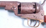 RARE ORIGINAL COLT WELLS FARGO MODEL 1849 PERCUSSION POCKET REVOLVER. - 6 of 6