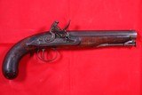 WAR OF 1812 ERA BRITISH GEORGE III FLINTLOCK PATTERN 1796 CAVALRY OFFICER’S PISTOL BY JOS. TIREBUCK, 60 HAYMARKET, LONDON. - 1 of 8