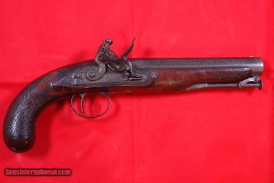 WAR OF 1812 ERA BRITISH GEORGE III FLINTLOCK PATTERN 1796 CAVALRY OFFICER’S PISTOL BY JOS. TIREBUCK, 60 HAYMARKET, LONDON.