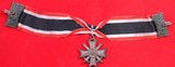 WW2 WWII GERMAN KNIGHT’S CROSS OF WAR MERIT WITH CROSSED SWORDS AND RIBBON. - 7 of 8