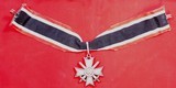 WW2 WWII GERMAN KNIGHT’S CROSS OF WAR MERIT WITH CROSSED SWORDS AND RIBBON. - 1 of 8