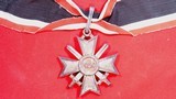 WW2 WWII GERMAN KNIGHT’S CROSS OF WAR MERIT WITH CROSSED SWORDS AND RIBBON. - 4 of 8