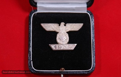 WW2 WWII GERMAN 1939 BAR TO THE IRON CROSS OF 1914 W/ OLD BOX.