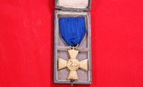 WW2 WWII GERMAN ARMED FORCES 25 YEAR GOLD SERVICE AWARD 1ST CLASS MEDAL W/RIBBON & CLASP IN ORIG. PRESENTATION BOX. - 2 of 3