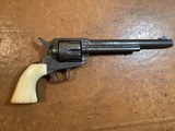EARLY ORIGINAL COLT BLACK POWDER .44 HENRY RIMFIRE CAL. SINGLE ACTION REVOLVER CIRCA 1877 W/FACTORY LETTER. - 2 of 6