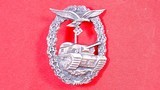 WW2 GERMAN LUFTWAFFE PLEUGER AND VOSS/LUDENSCHEID TANK ASSAULT BADGE. - 1 of 3