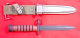 32129- U.S. US M4 M-4 CAMILLUS BAYONET WITH M8A1 SCABBARD FOR M1 M-1 GARAND RIFLE. - 1 of 6