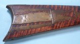 WESTERN VIRGINIA SILVER INLAID TIGER MAPLE PERCUSSION HALF STOCK RIFLE CIRCA 1840-50. - 6 of 10